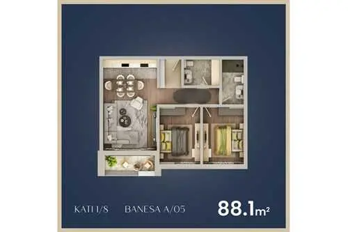Banesë në shitje Dardani, Prizren - 88.1 m² banesë/apartment në Prizren