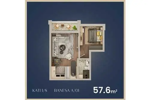 Banesë në shitje Dardani, Prizren - 57.6 m² banesë/apartment në Prizren