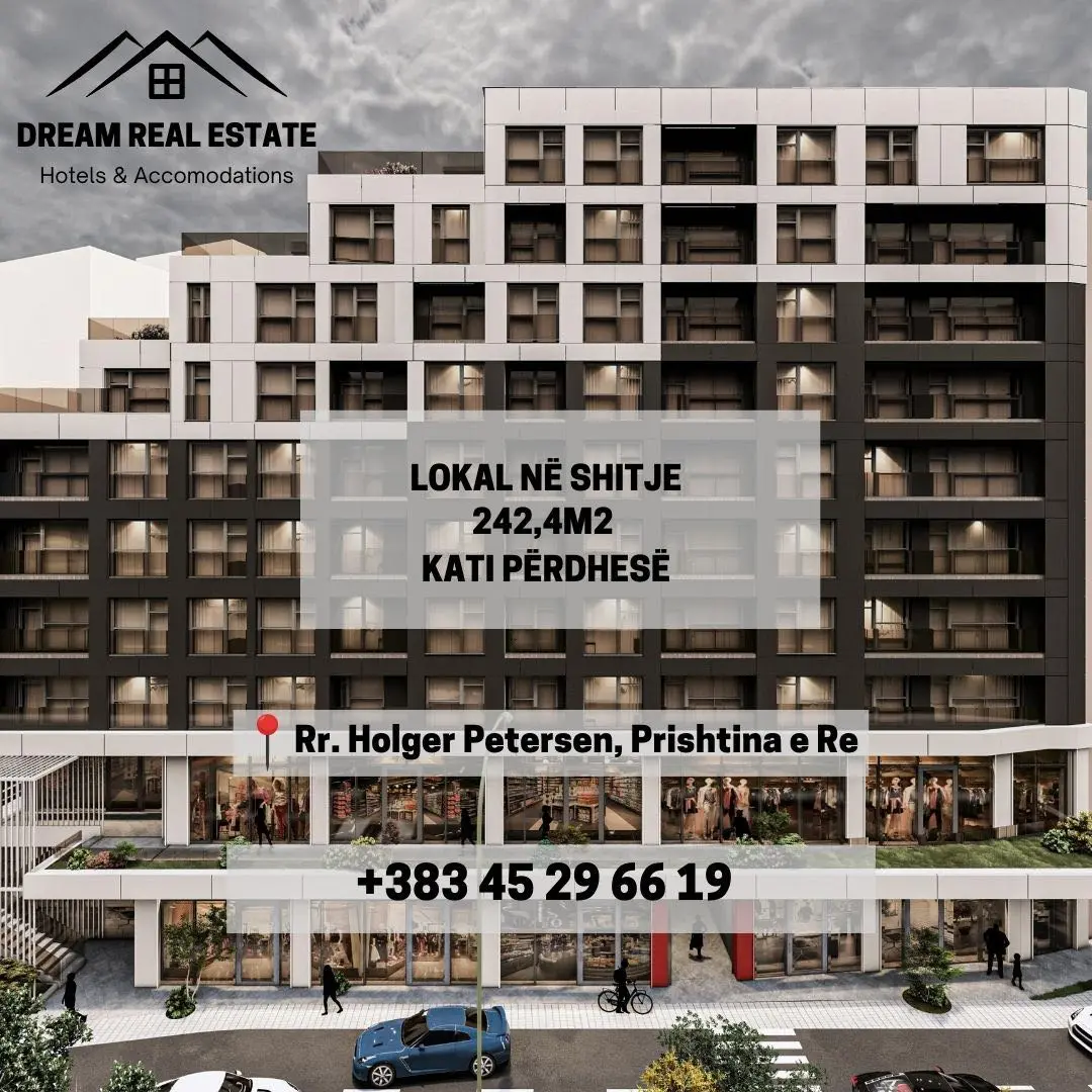 Lokal në shitje 240,42m² te Prishtina e Re, rruga ‘Holger Petersen’, Prishtinë. lokal në Prishtinë