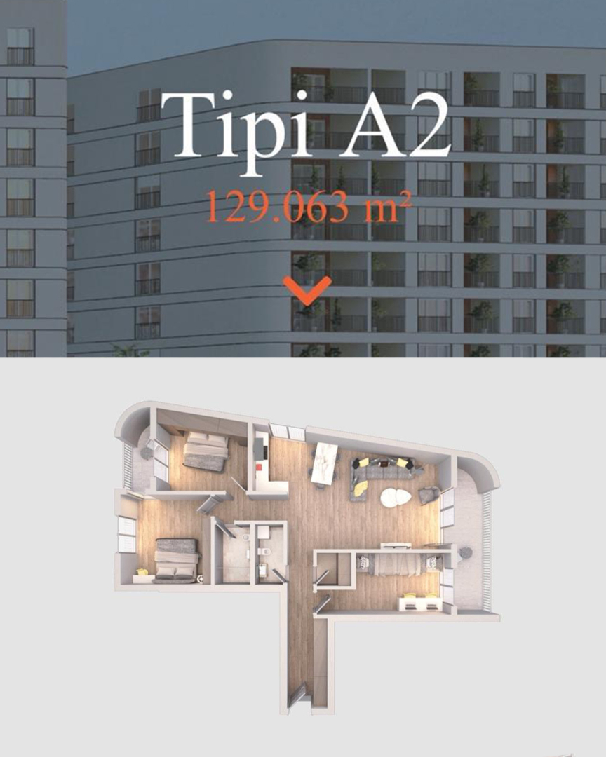 Banesë në shitje, Tipi A2 banesë/apartment në Fushë Kosovë