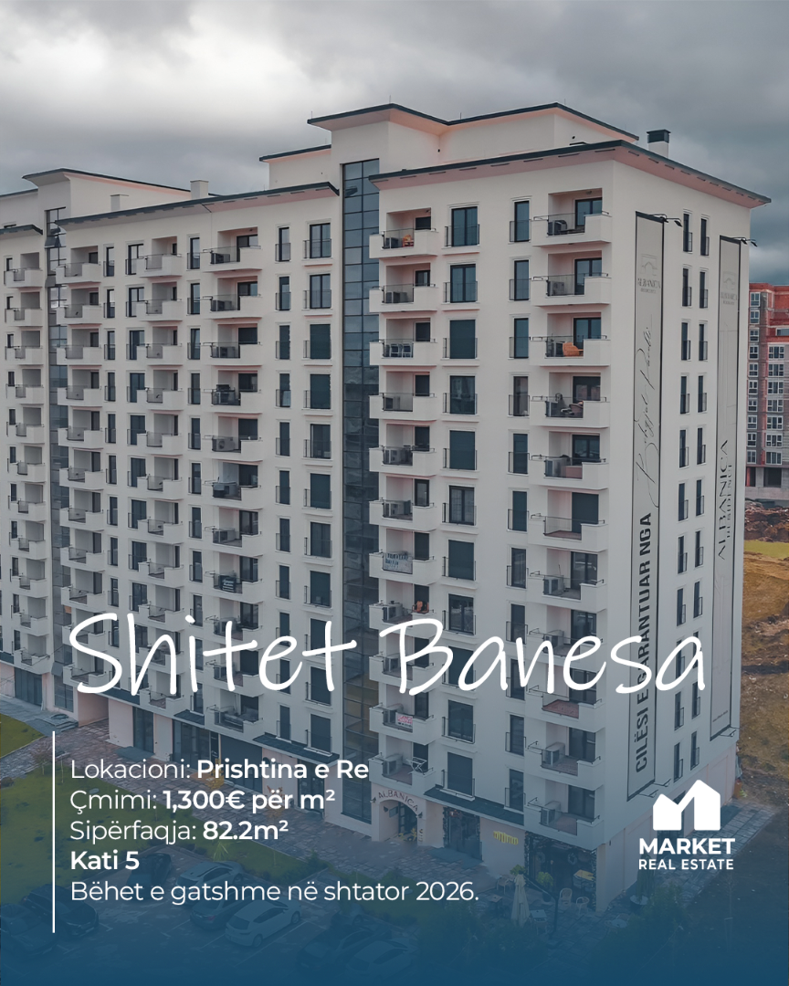 Banesë në shitje, Prishtina e Re banesë/apartment në Prishtina e Re