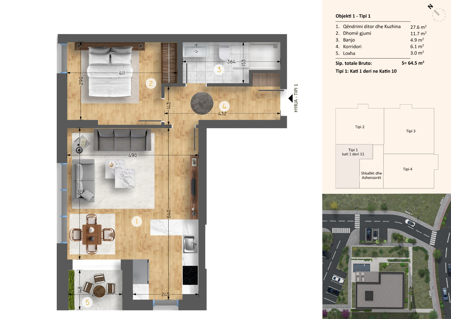 Banesa ne shitje ne lagjen Emshir banesë/apartment në Prishtinë