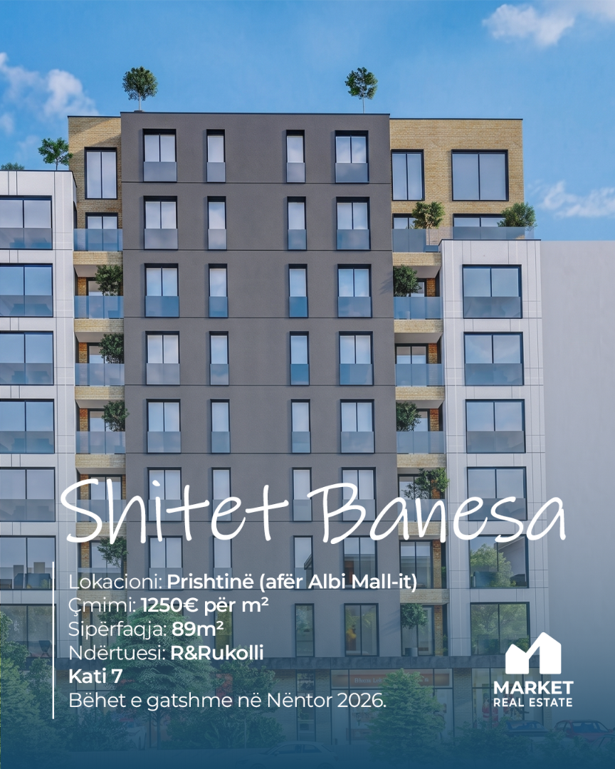 Banesë në shitje, Prishtinë banesë/apartment në Prishtina e Re