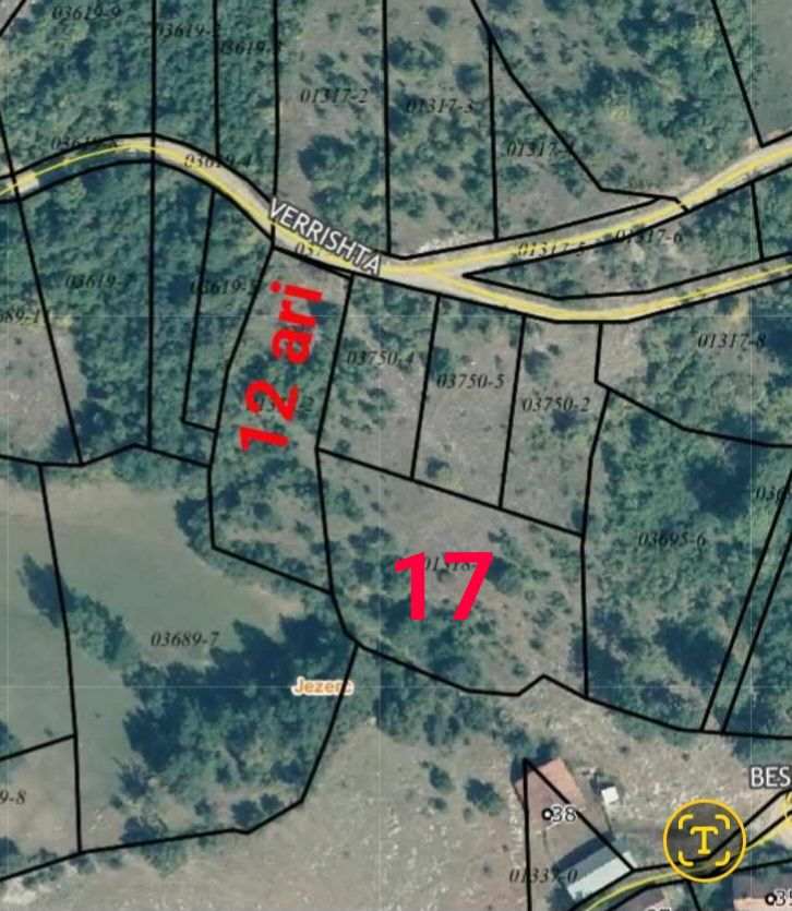 Parcela në #shitje në Jezerc tokë në Jezerca