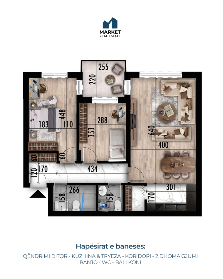 Banesë në shitje, Prishtina e Re banesë/apartment në Prishtinë