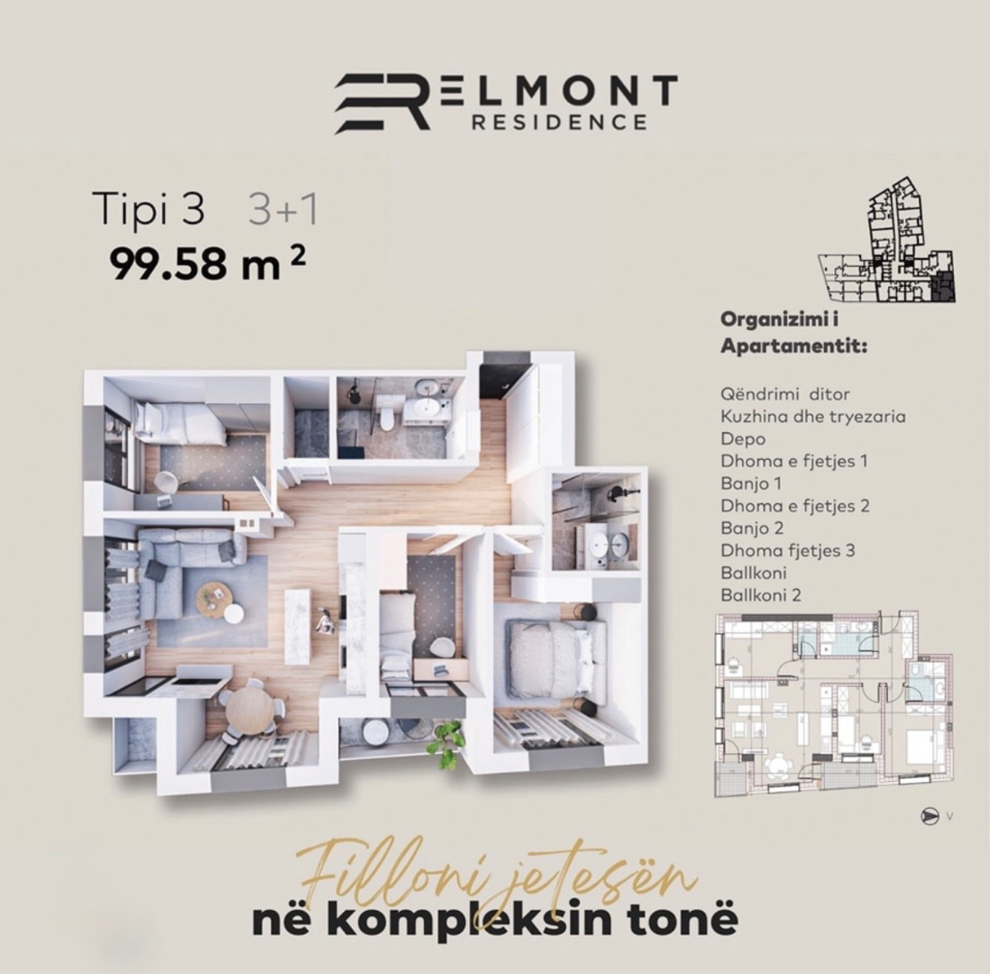 Shitet banesa ne qender te Pejes banesë/apartment në Pejë
