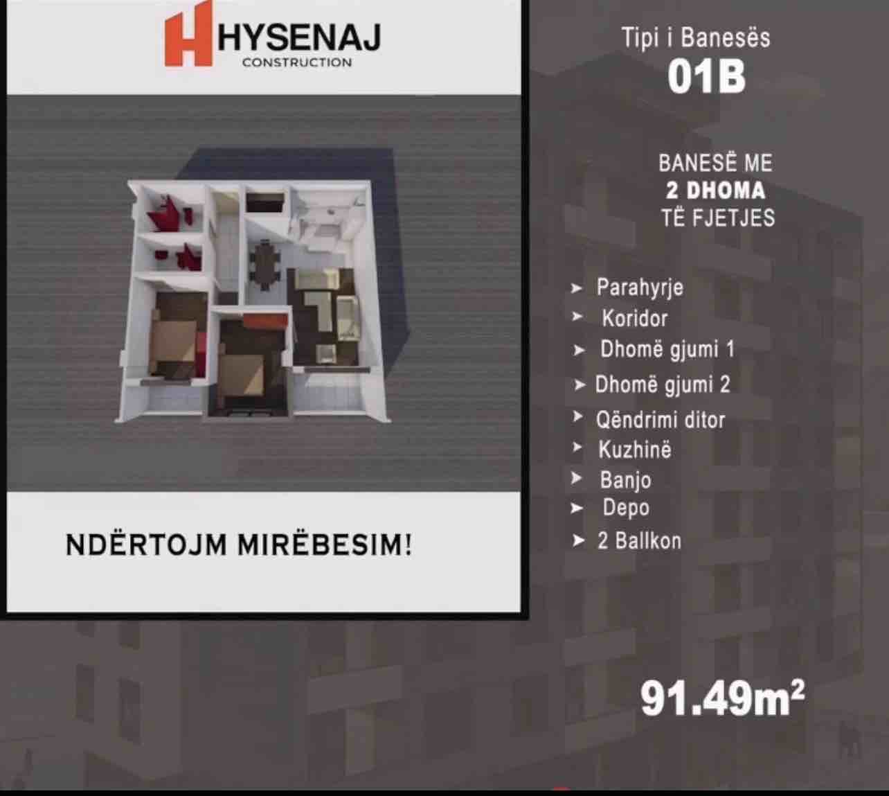 Banesë me Qera banesë/apartment në Kosovë