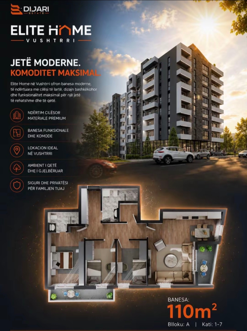 Banesa 110m2 per shitje ne vushtrri banesë/apartment në Vushtrri
