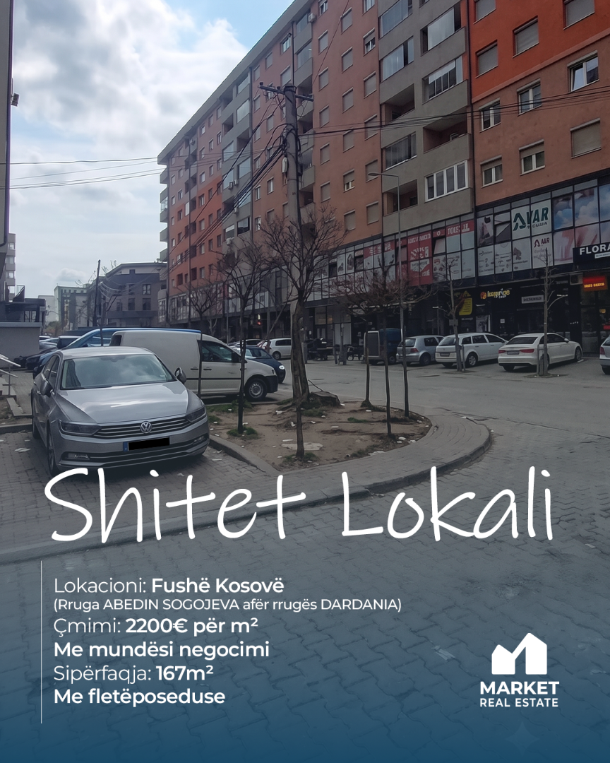 Lokal në Shitje 167m² në Fushë Kosovë lokal në Fushë Kosovë