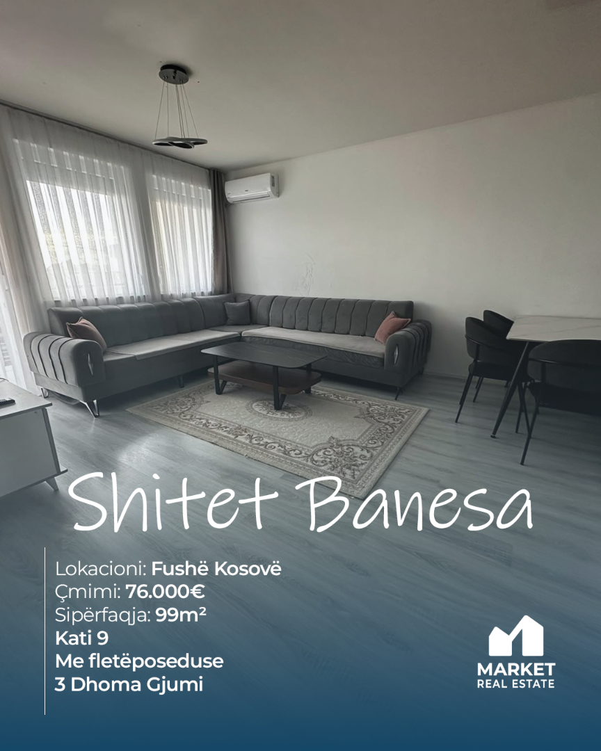Banesë në Shitje 99m² në Fushë Kosovë banesë/apartment në Fushë Kosovë