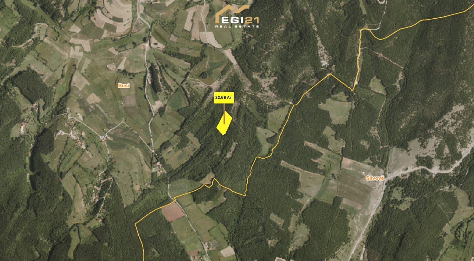 Truall për #SHITJE 30.68 Ari – Busi, Prishtinë tokë në Busia