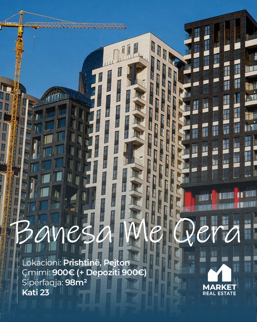 Banesë me Qera 98m² në Pejton, Prishtinë banesë/apartment në Prishtinë