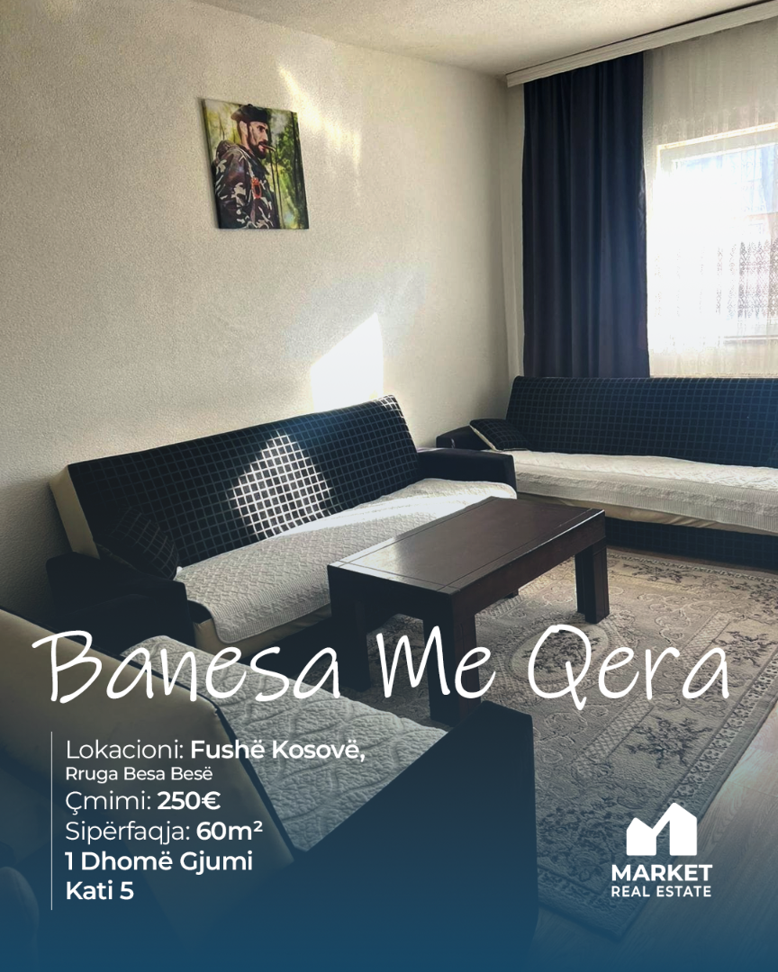 Banesë me Qera 60m² në Fushë Kosovë banesë/apartment në Fushë Kosovë