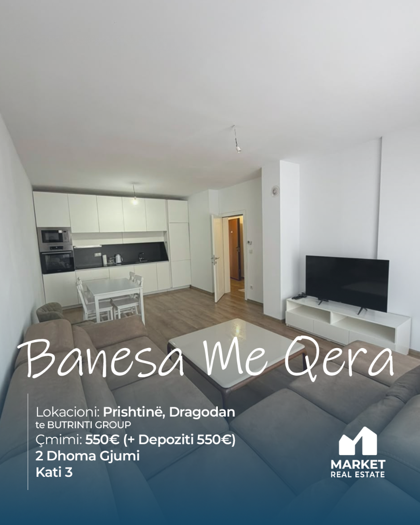 Banesë me Qera 90m2 në Dragodan, Prishtinë banesë/apartment në Prishtinë