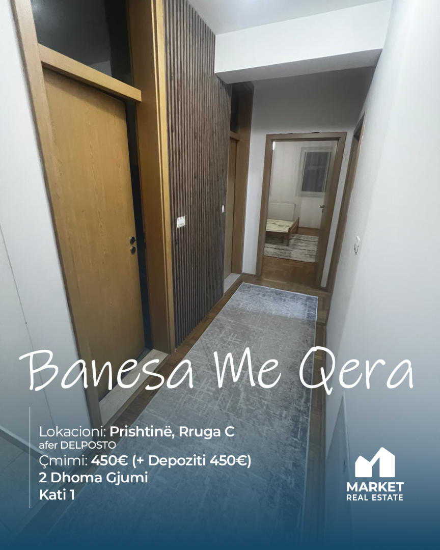 Banesë me Qera në Rrugën C, Prishtinë banesë/apartment në Prishtinë
