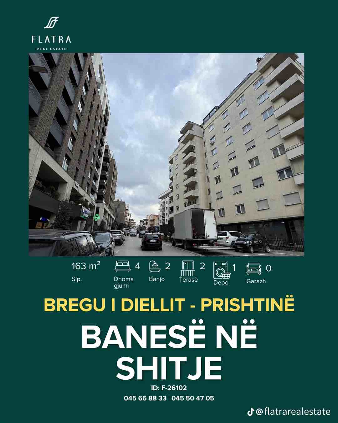 Shitet Banesa 163m2 me Flete Poseduse banesë/apartment në Prishtinë