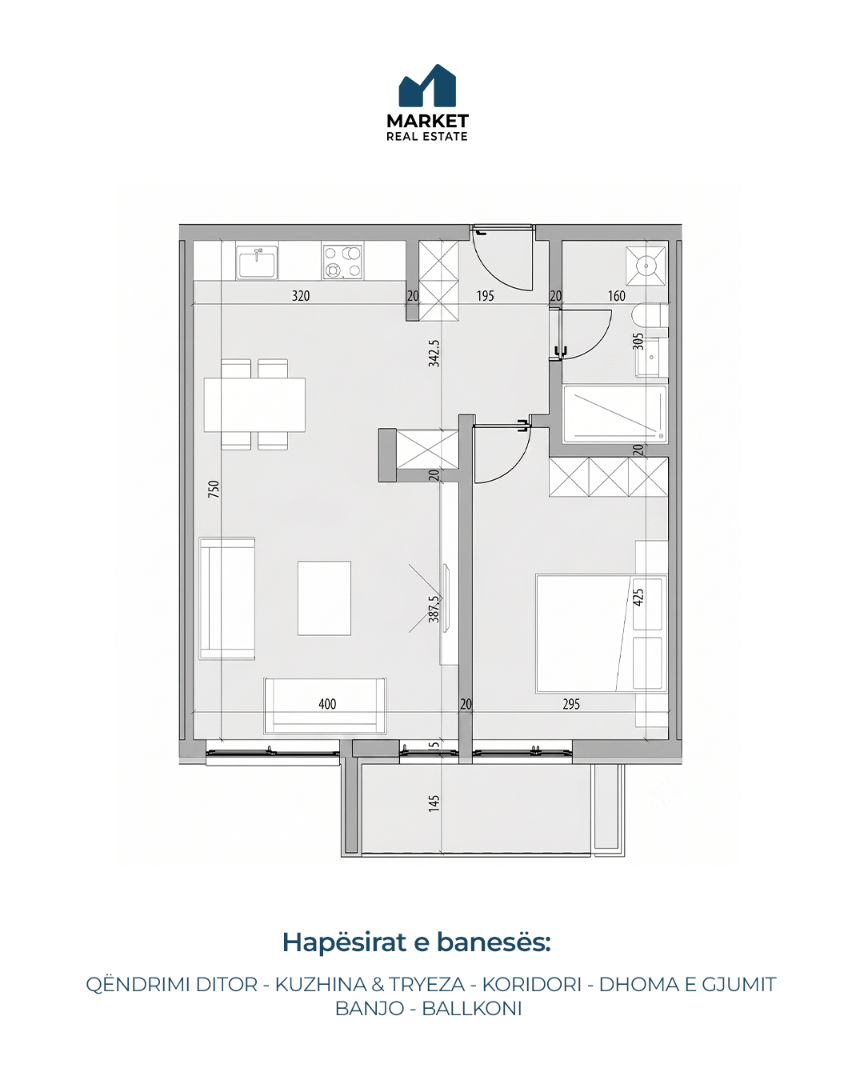Banesë në Shitje 65m² në Dragodan, Prishtinë banesë/apartment në Prishtinë