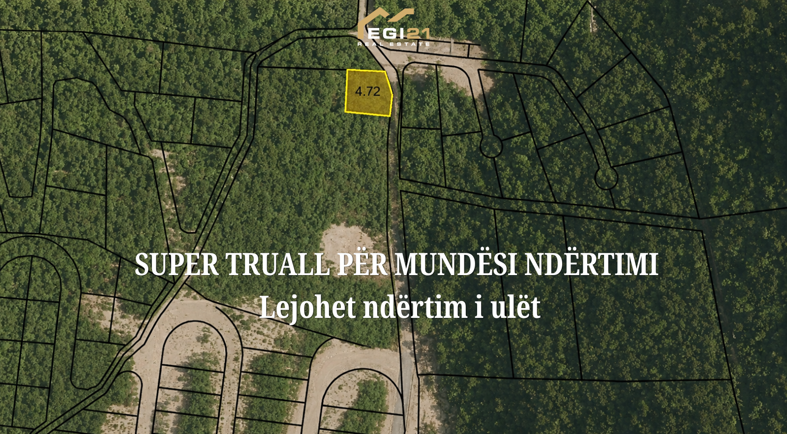 SUPER TRUALL PËR MUNDËSI NDËRTIMI – Lejohet ndërtim i ulët! tokë në Zllatari