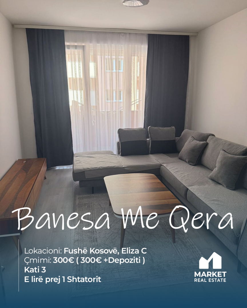 Banesë me Qera 60m2 në Eliza C, Fushë Kosovë banesë/apartment në Fushë Kosovë
