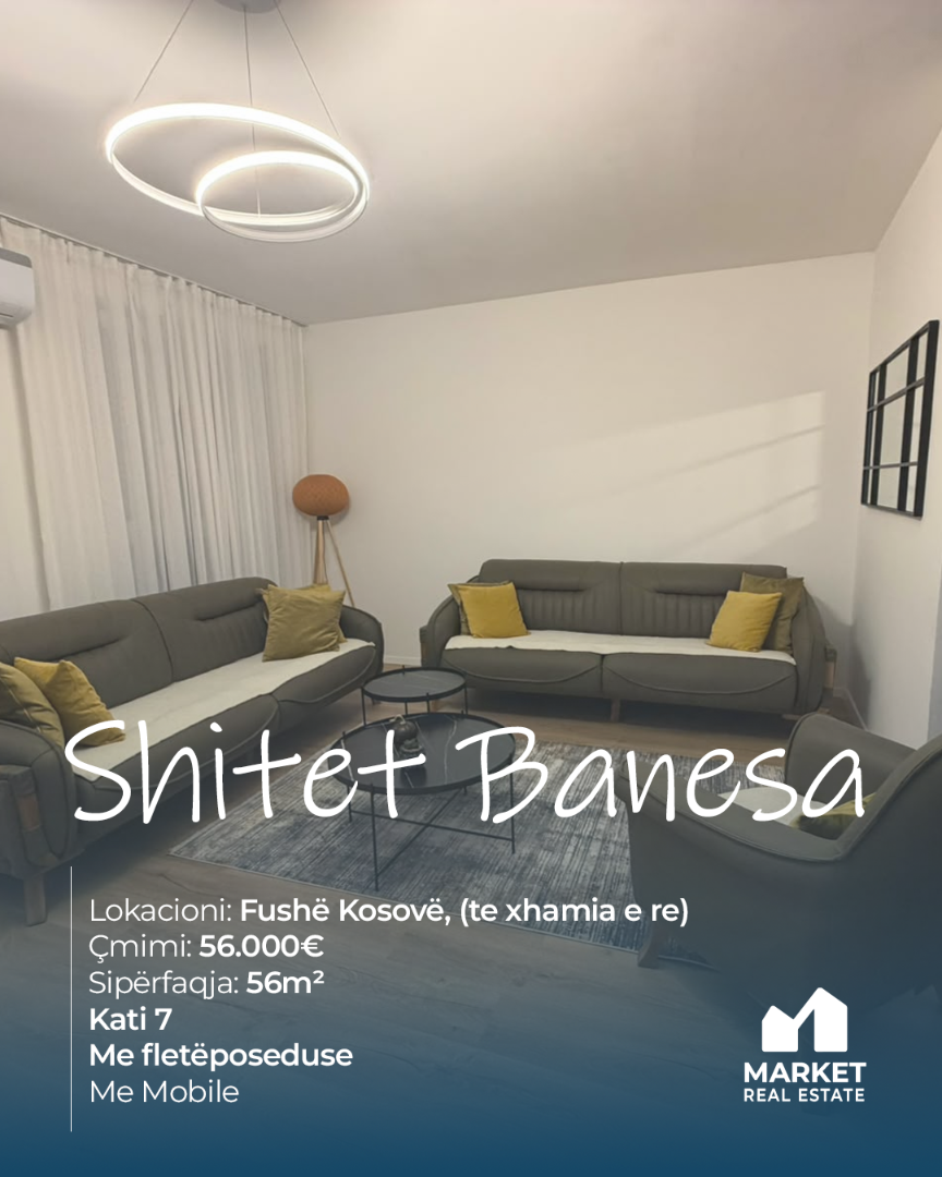 Banesë në Shitje 56m² në Fushë Kosovë banesë/apartment në Fushë Kosovë