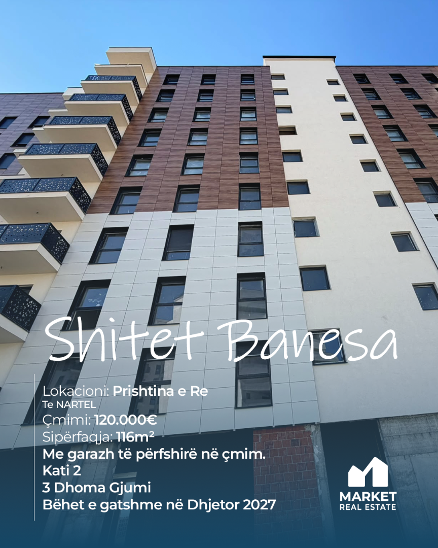 Banesë në Shitje 116m² në Prishtinën e Re banesë/apartment në Prishtinë