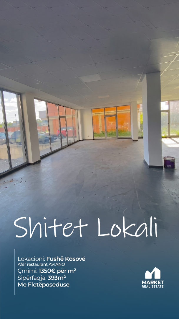Lokal në Shitje 393m² në Fushë Kosovë lokal në Fushë Kosovë