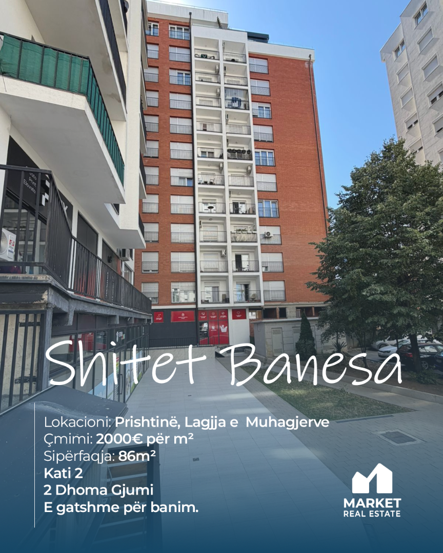 Banesë në Shitje 86m² në Lagjen e Muhaxherëve, Prishtinë banesë/apartment në Prishtinë
