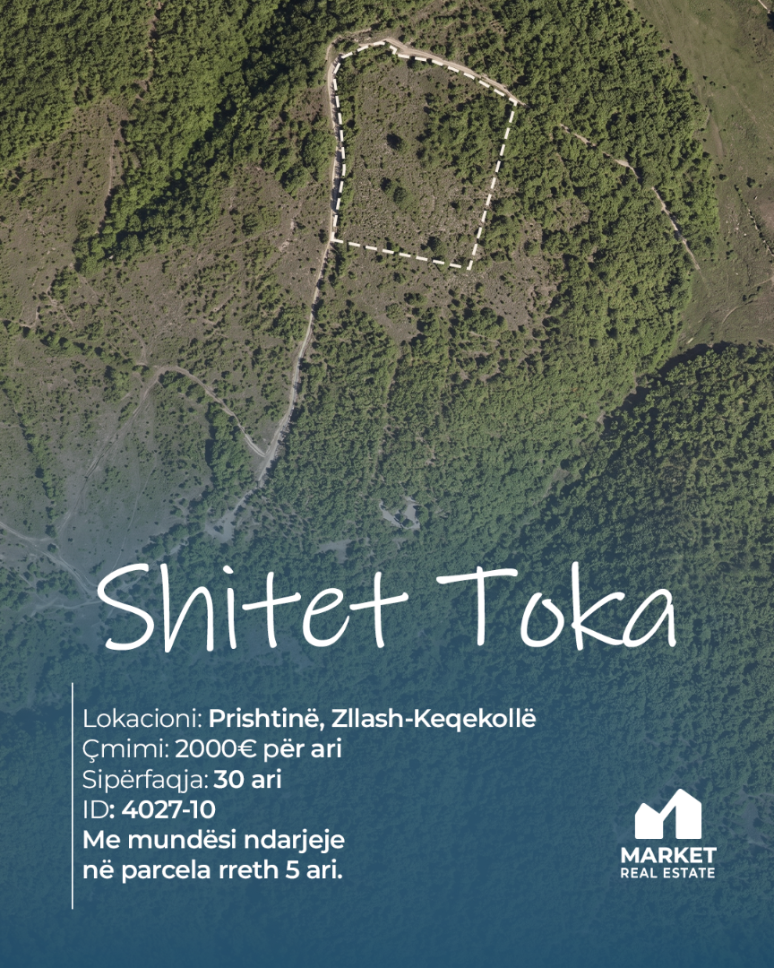 Tokë në Shitje 30 Ari në Zllash, Prishtinë tokë në Prishtinë