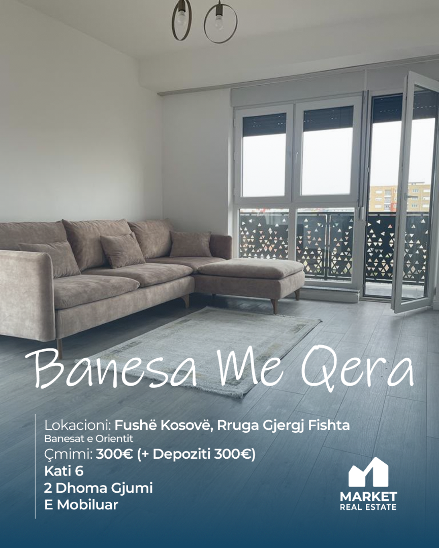 Banesë me Qera në Fushë Kosovë banesë/apartment në Fushë Kosovë