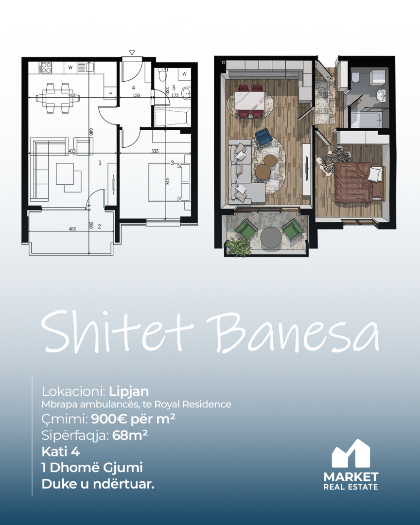 Banesë në Shitje 68m² në Lipjan banesë/apartment në Lipjan