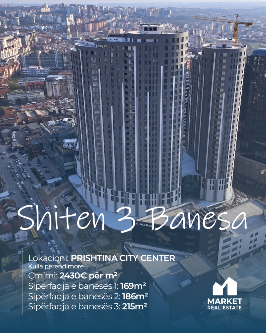3 Banesa në Shitje në PRISHTINA CITY CENTER banesë/apartment në Prishtinë