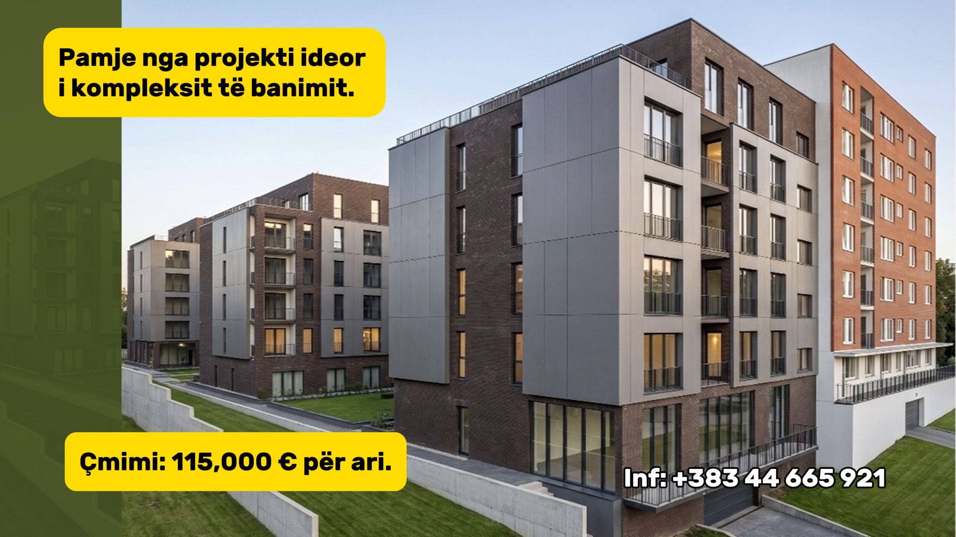 SHITET PRONA PREJ 21.6 ARI. LEJOHET NDËRTIMI I 3 OBJEKTEVE TË BANIMIT. TOTALI: 5180 m² - VETERNIK tokë në Prishtinë