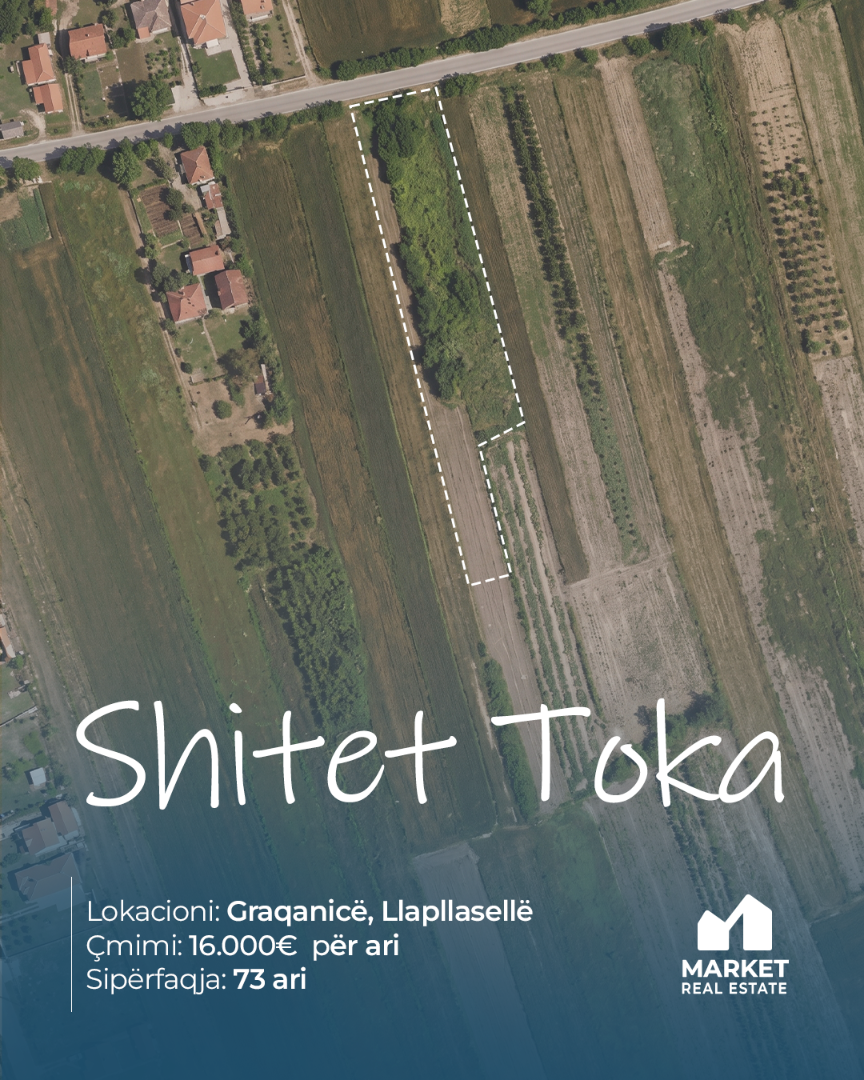 Tokë në Shitje 73 Ari në Llapllasellë, Graçanicë tokë në Graçanicë