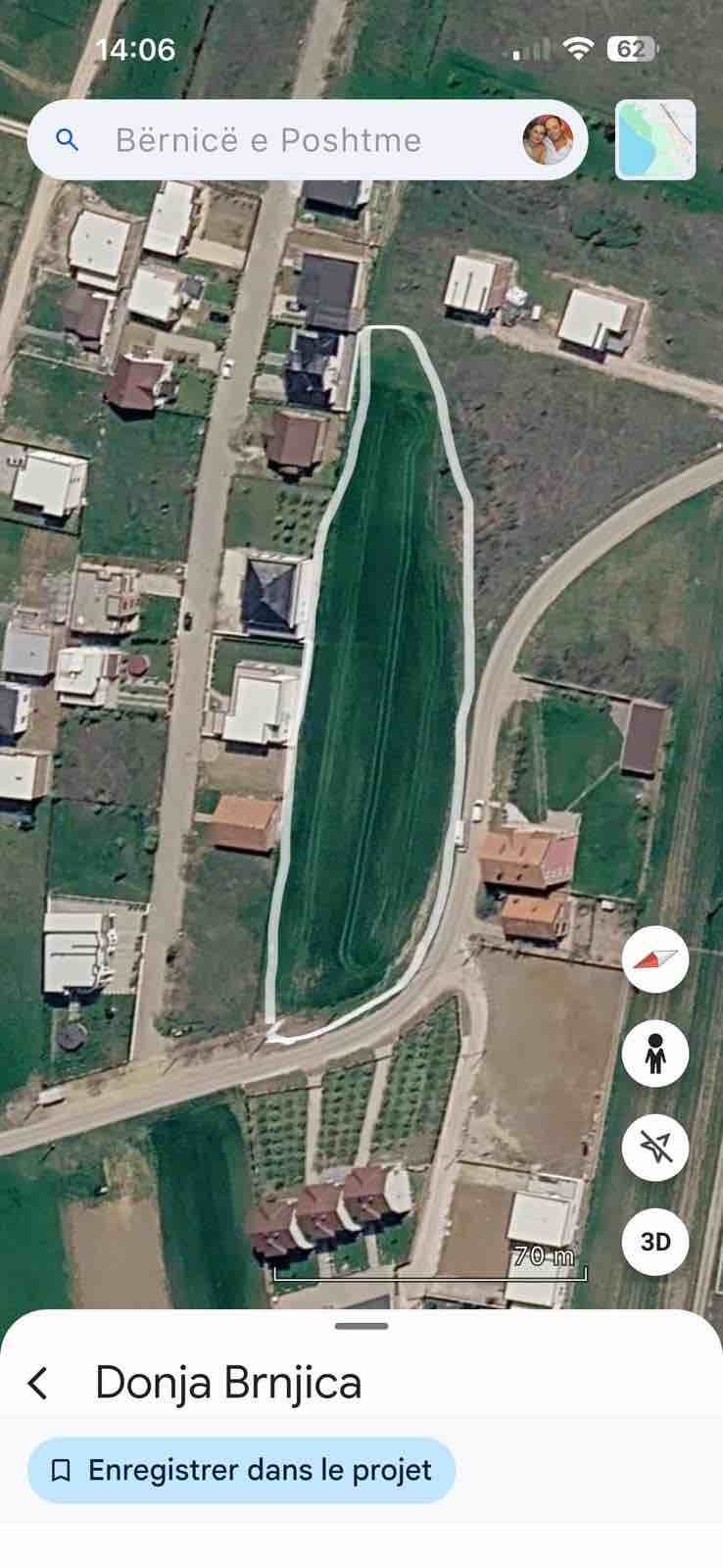 Bernic e poshtme  tokë në Prishtinë