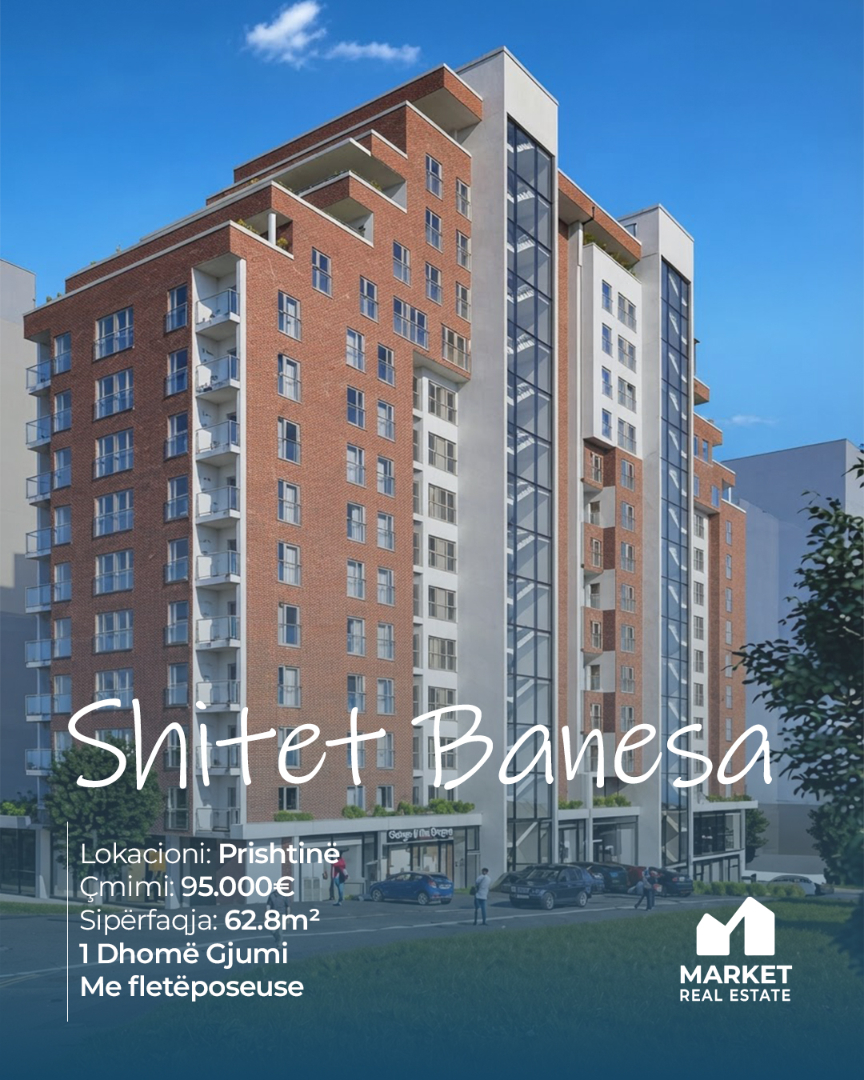 Banesë në Shitje 62.8m² në Prishtinë banesë/apartment në Prishtinë