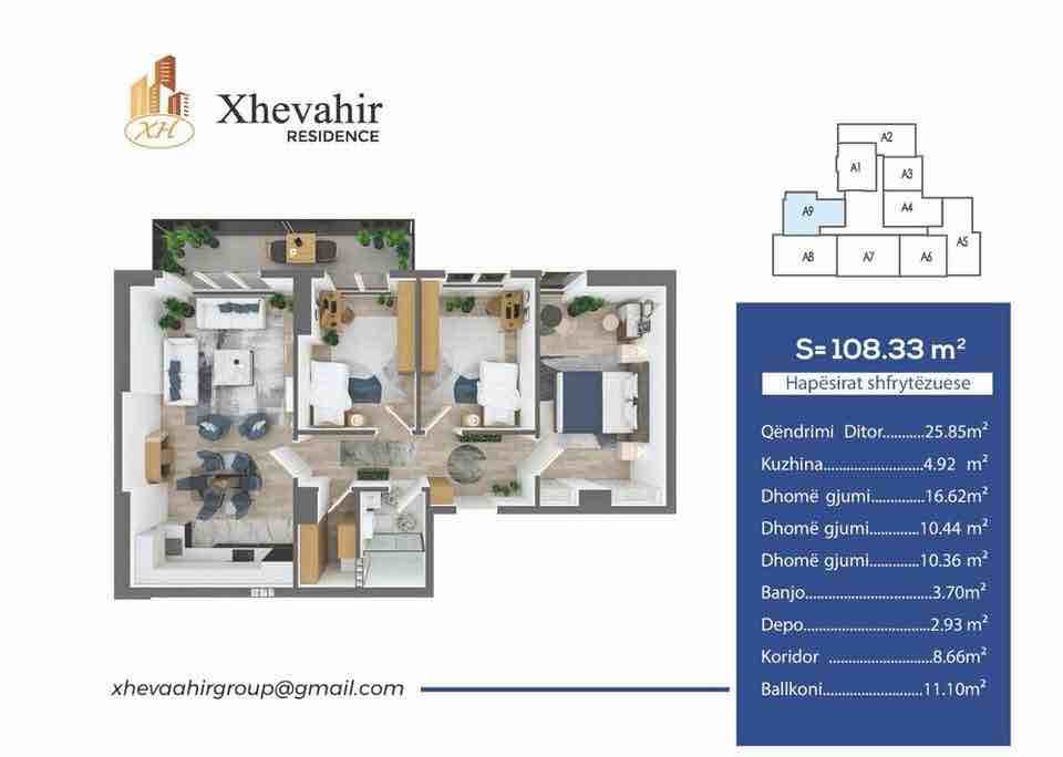 Banesë 3 dhomshe në Shitje - Rr. Reçaku banesë/apartment në Ferizaj