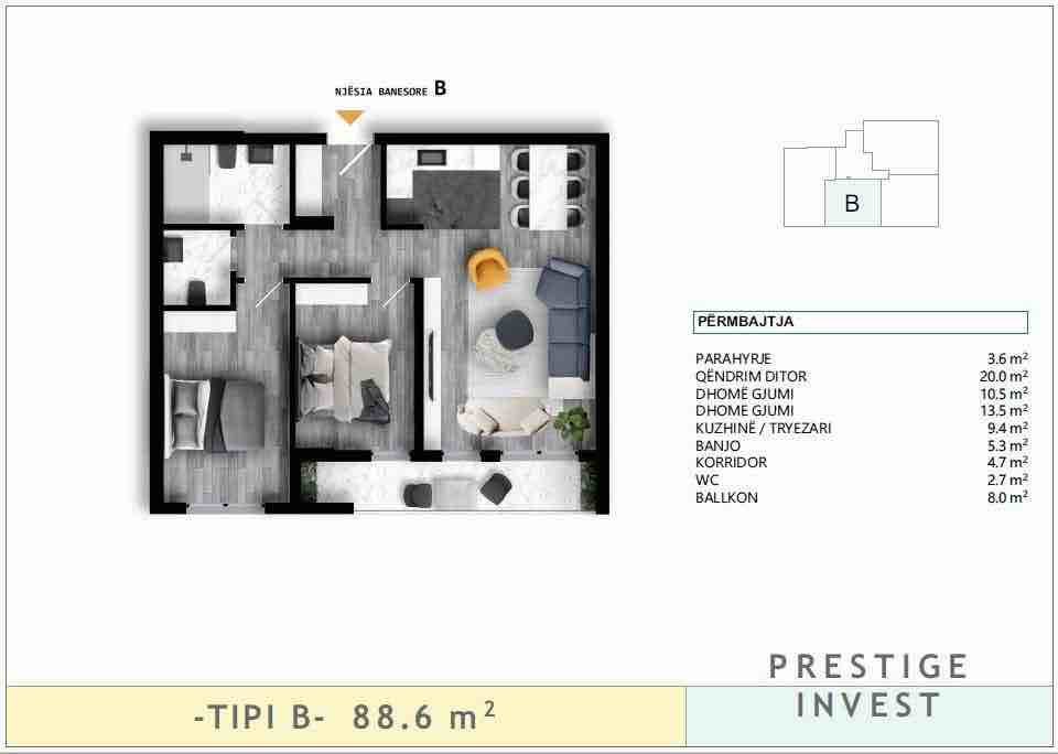 7 banesa në shitje - Rr. Rexhep Bislimi banesë/apartment në Ferizaj