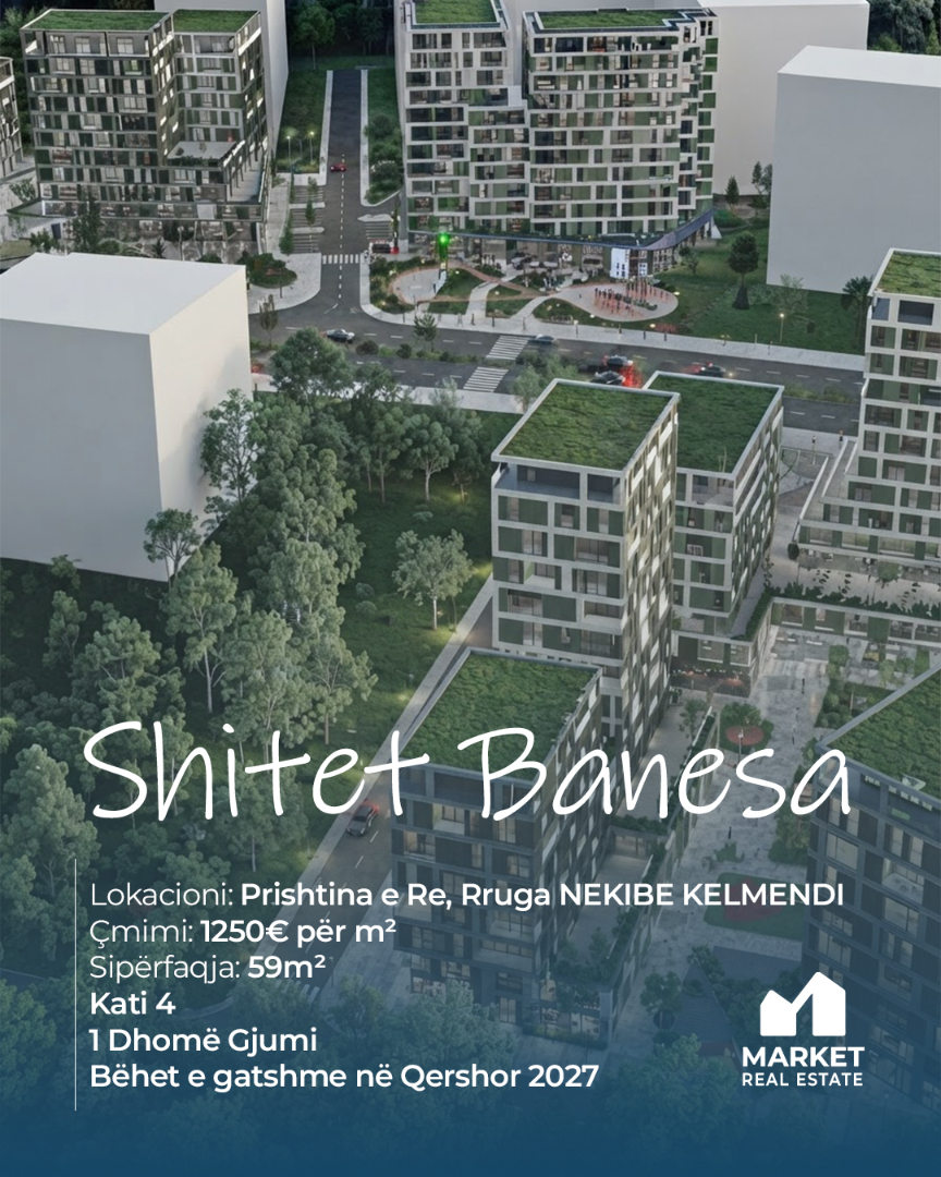 Banesë në Shitje 59m² në Prishtinën e Re banesë/apartment në Prishtinë