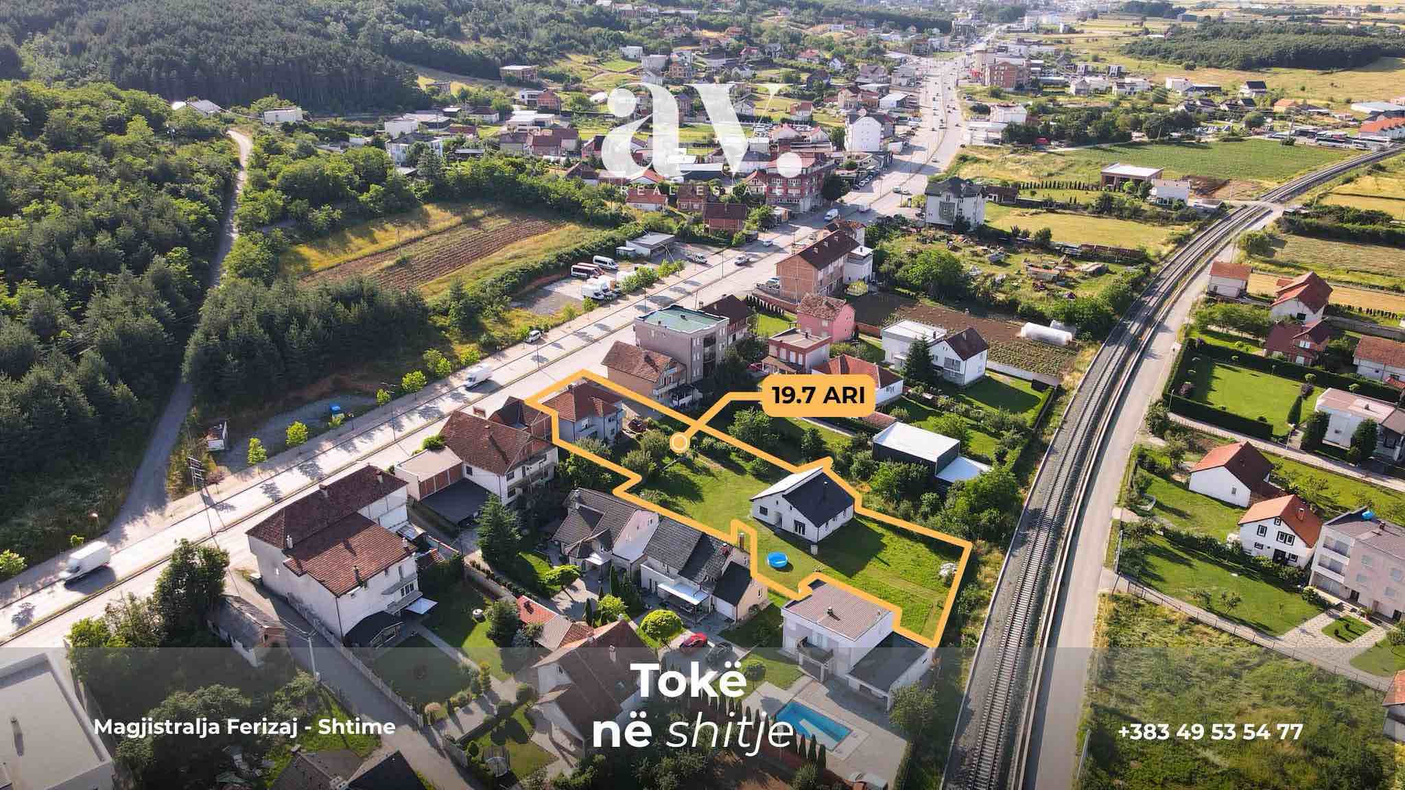 Tokë në Shitje - Magjistralja Ferizaj - Shtime tokë në Ferizaj