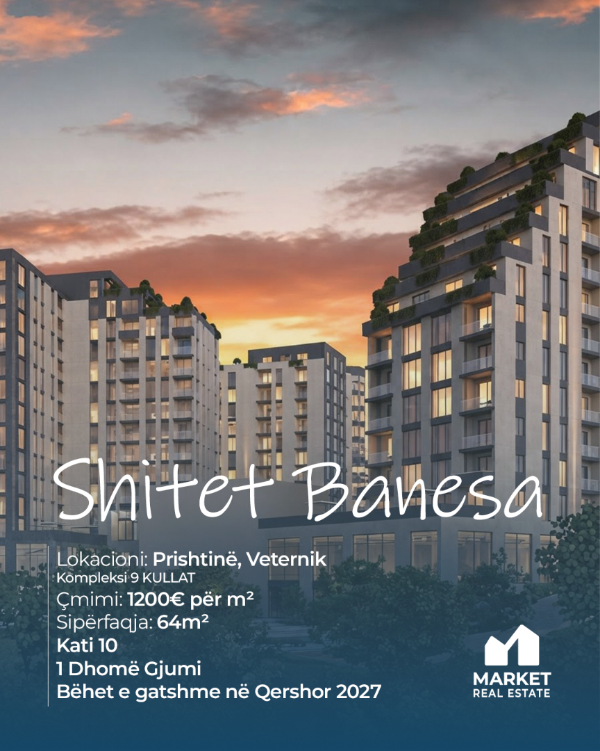 Banesë në Shitje 64m² në Veternik, Prishtinë banesë/apartment në Prishtinë