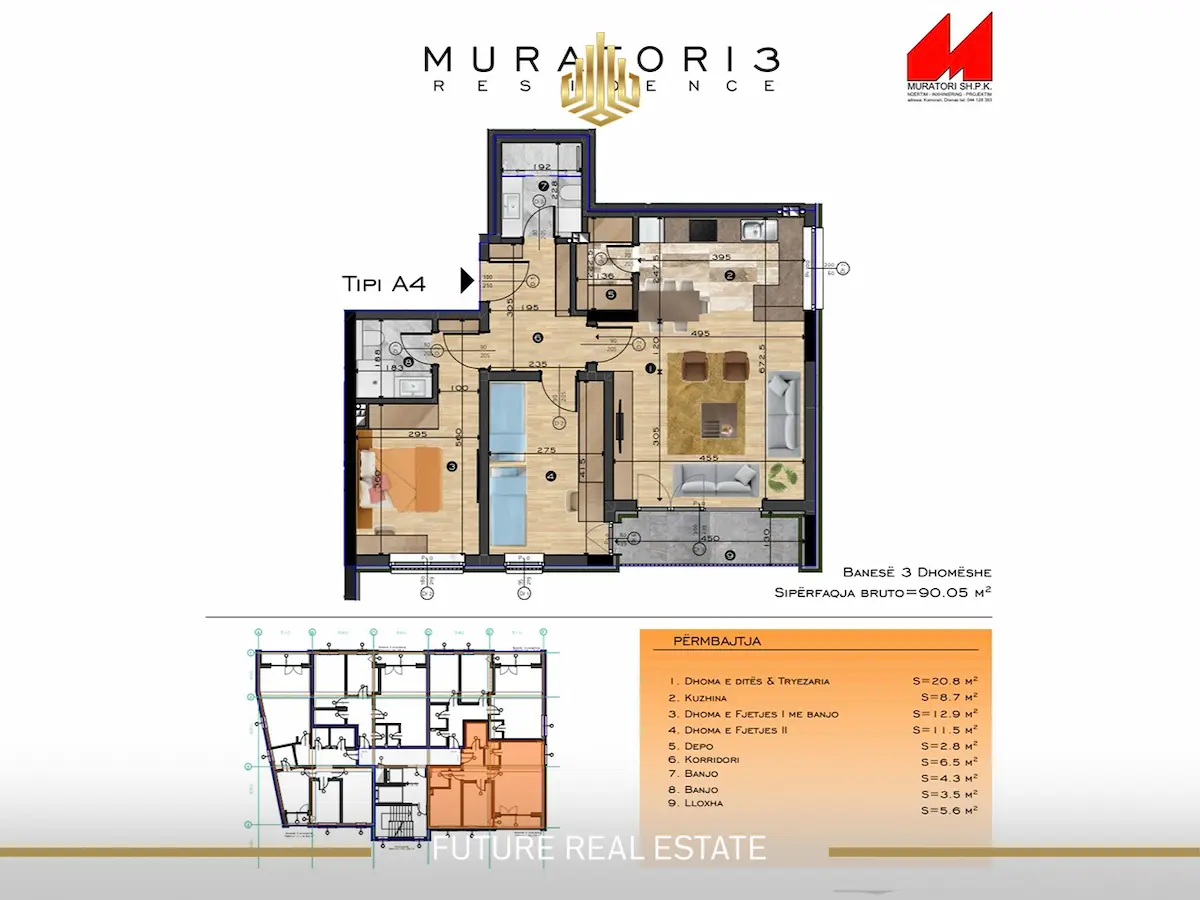Banesa në SHITJE/90m2 banesë/apartment në Prishtinë