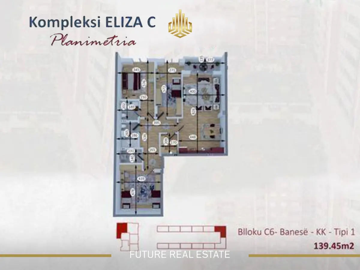 Banesa në SHITJE/139m2 banesë/apartment në Fushë Kosovë