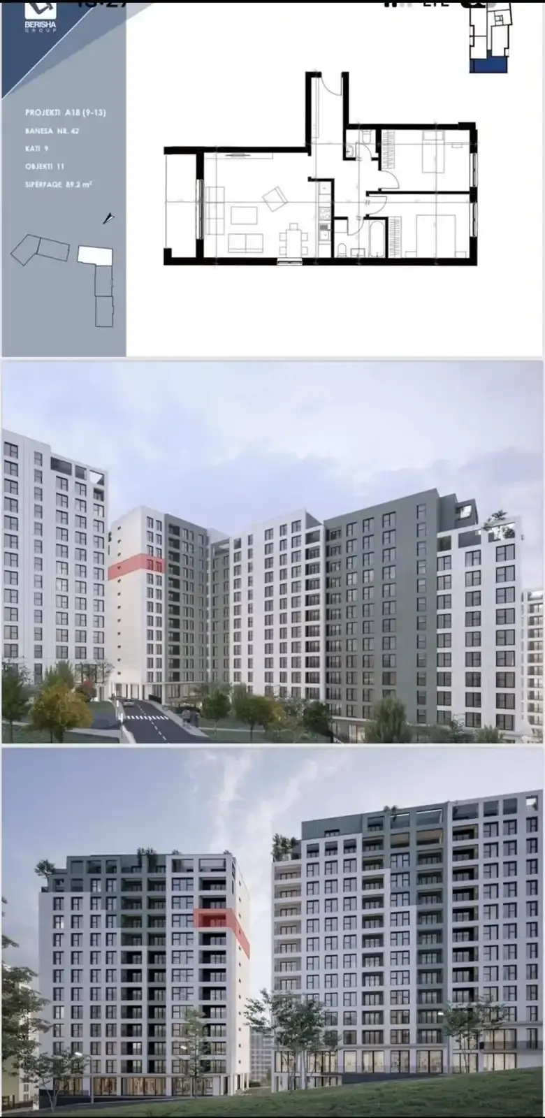 BANESË PËR SHITJE TEK PARK RESIDENC! banesë/apartment në Prishtinë