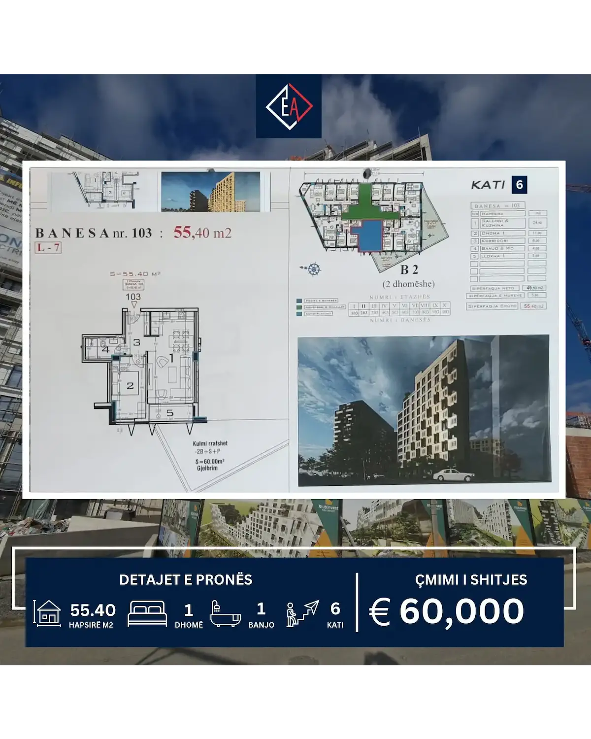 BANESË NË SHITJE TEK PRISHTINA E RE! banesë/apartment në Prishtinë