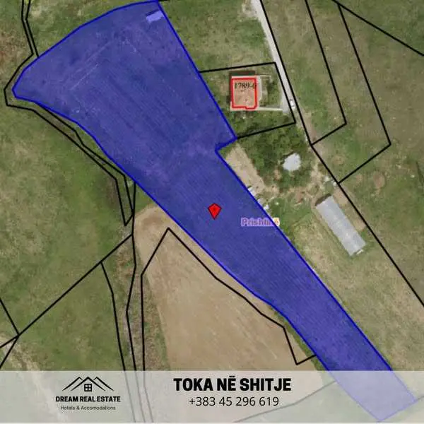 Toka në shitje 72,23 ari në Shkabaj, zona kadastrale Prishtinë. tokë në Prishtinë