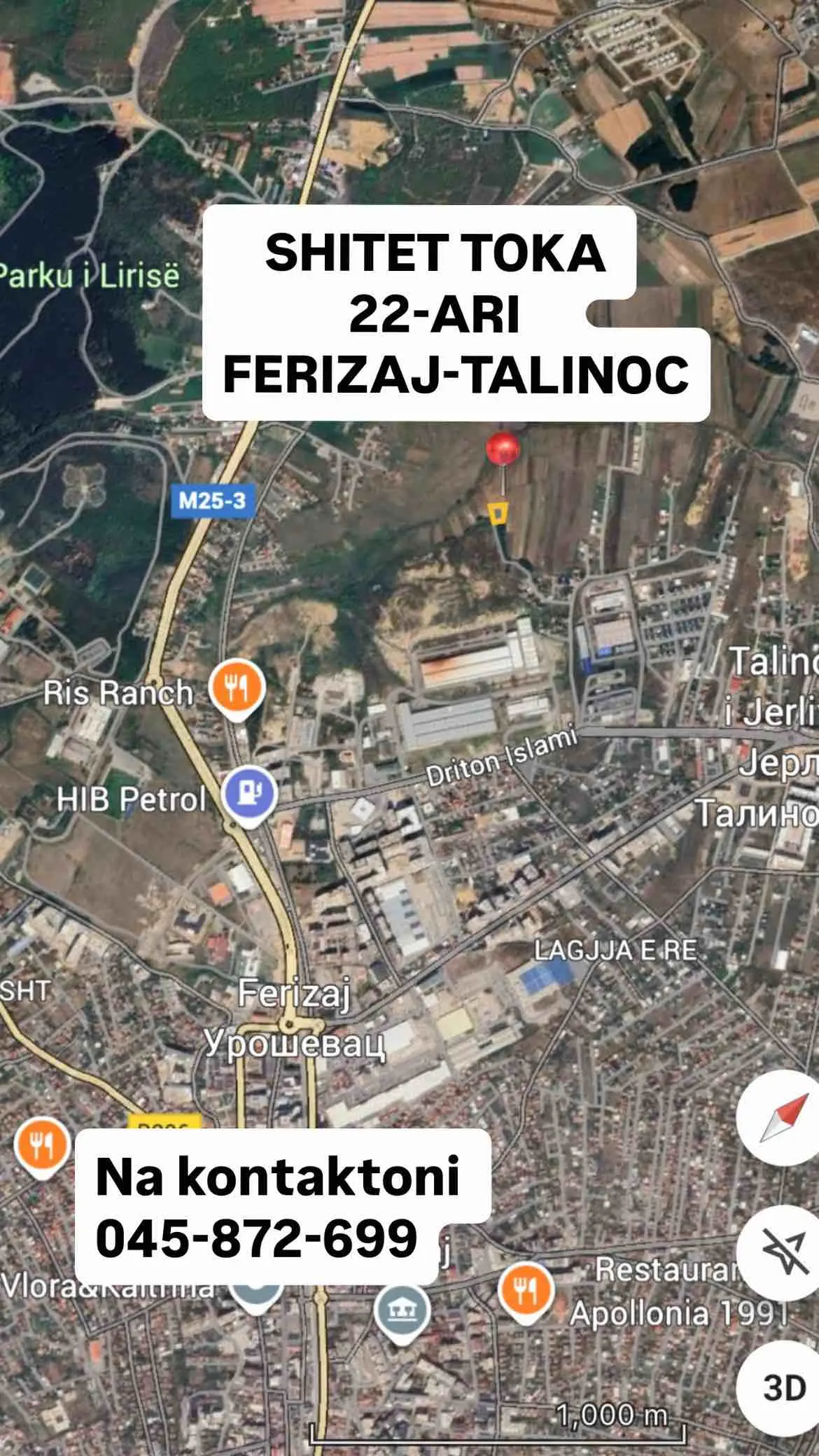 SHITET TOKA tokë në Reçaku