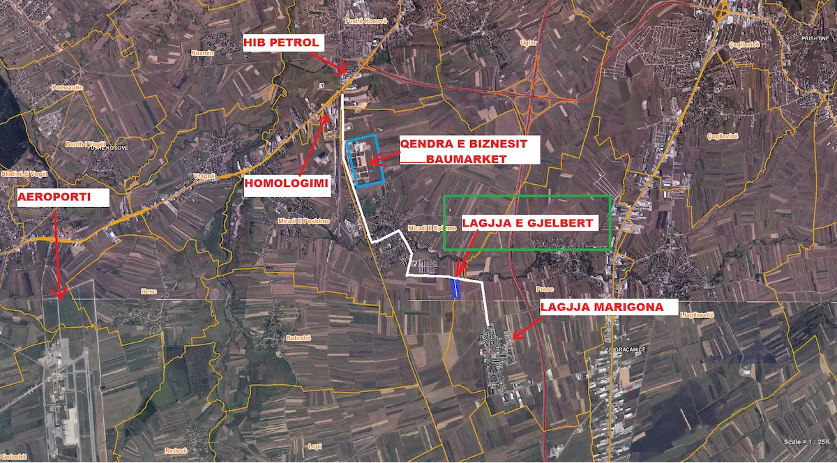 SHITET PARCELA PREJ 4 ARI AFER MARIGONA RESIDENCE tokë në Preoci