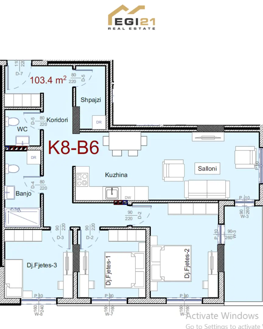 Banesë 103.4m² për SHITJE, Prizren banesë/apartment në Prizren